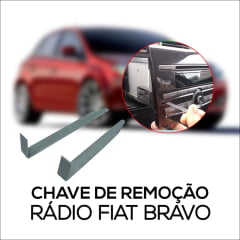 Chave Tirar Radio Automotivo Fiat Bravo