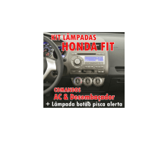 KIT LED COMANDO DO AR HONDA FIT 2003 AO 2008
