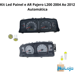 Kit Lâmpadas Painel Instrumentos e AR Pajero Sport L200 2005 Ao 2012 Automática