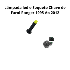 Lâmpada E Soquete Para Chave De Farol Da Ranger 95 Ao 2012