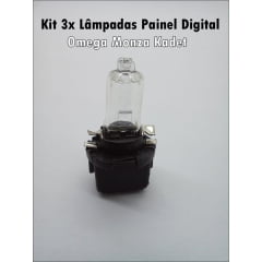 Kit 3x Lâmpadas Painel Digital Gm Omega Monza Kadet