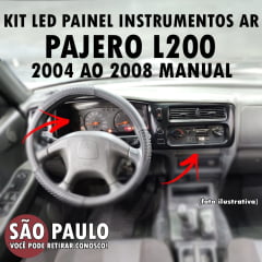 Kit Lamp Led Painel Instru Ar Pajero L200 2004 A 2008 Manual