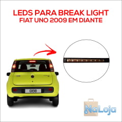 Kit Lâmpadas Led Break Light Fiat Uno 2009 Em Diante