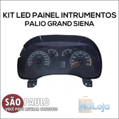 Kit Lâmpadas Led Smd Painel Instrumentos Palio Grand Siena 