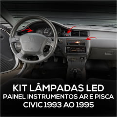 Kit Led Painel Instrumentos Ar Pisca Civic 93 Ao 95 Manual