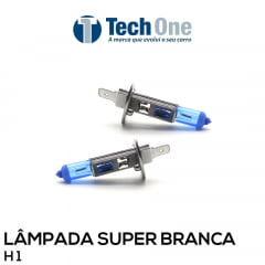Lâmpada H1 Super Branca Tech One 55w 8500k
