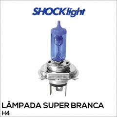 Lâmpada H4 Super Branca SHOCKlight 60/55w 8500k
