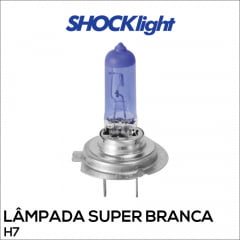 Lâmpada H7 Super Branca SHOCKlight 55w 8500k