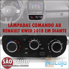 Lâmpadas Led Comando Ar Renault Kwid 2018 Em Diante