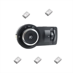 Led Botão Interruptor Chave Farol Milha Onix Prisma E Outros