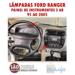 Kit Lampadas Led Painel Instrumentos E Ar Ford Ranger 95 ao 2005