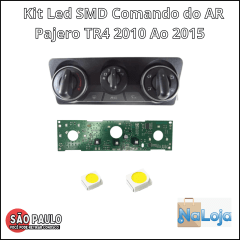 Kit Led Painel Instrumentos  AR Pisca Neblina Vidro elétrico Relógio Cambio Teto Pajero TR4 2010 a 2015