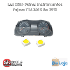 Kit Led Painel Instrumentos  AR Pisca Neblina Vidro elétrico Relógio Cambio Teto Pajero TR4 2010 a 2015