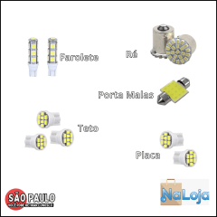 Kit Led Painel Instrumentos  AR Pisca Neblina Vidro elétrico Relógio Cambio Teto Pajero TR4 2010 a 2015