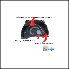 Kit Led Painel Instrumentos Uno Vivace 2011 Ao 2015