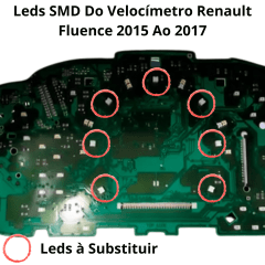 Kit Led Smd Velocimetro Renault Fluence 2015 A 2017