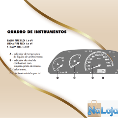 Leds Smd Painel Instrumentos Palio Strada Siena Fire G2 G3 2001 Ao 2009