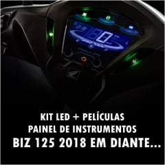 Lampadas Led Smd E Peliculas Painel Biz 125 2018 Em Diante